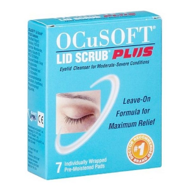 OcuSOFT Lid Scrub Plus Pads 7 soaked pads