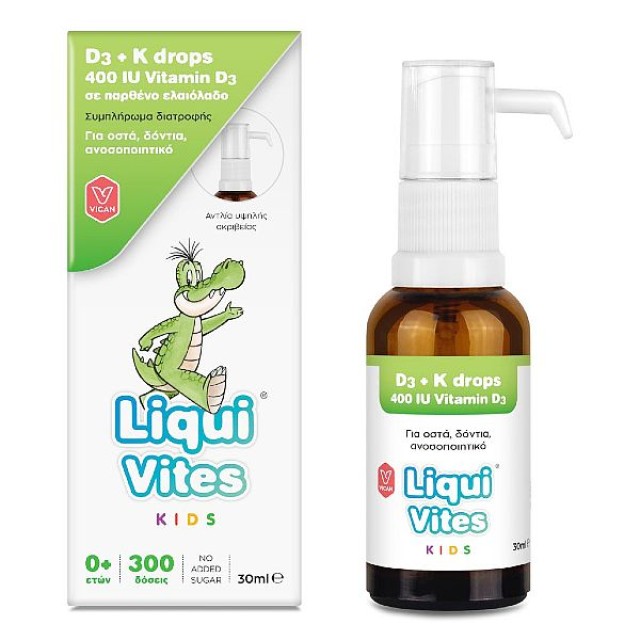Liqui Vites Kids D3 + K Drops 30ml