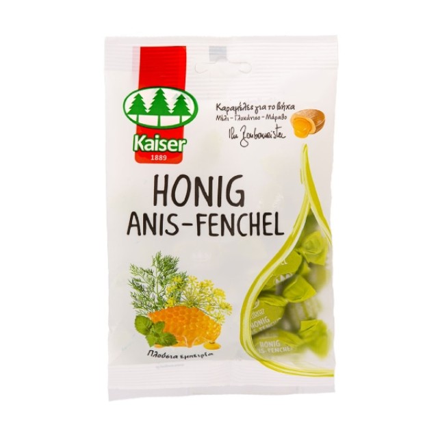 Kaiser Honig Anis & Fenchel Καραμέλες για τον Βήχα 90g