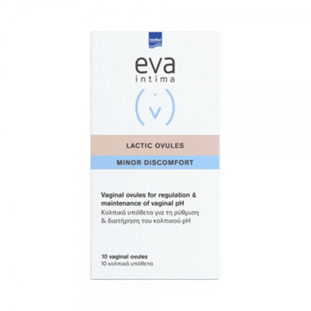 Intermed Eva Intima Lactic Ovules Minor Discomfort 10 κολπικά υπόθετα