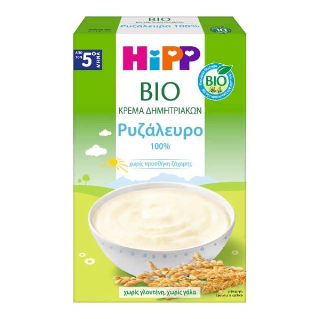 Hipp Κρέμα Δημητριακών Ρυζάλευρο 5m+ 200g