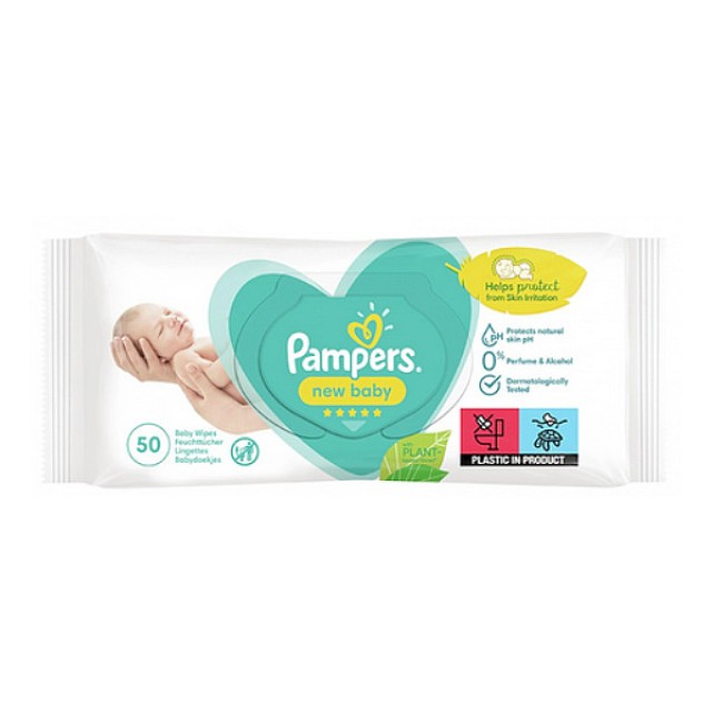 Pampers Wipes New Baby 50 τεμάχια