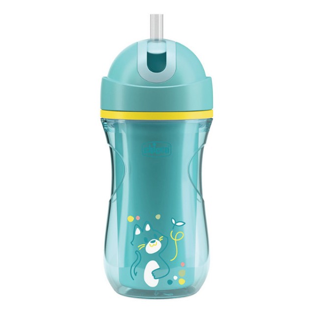 Chicco Sport Cup with Straw 14m+ Green Cat 266ml
