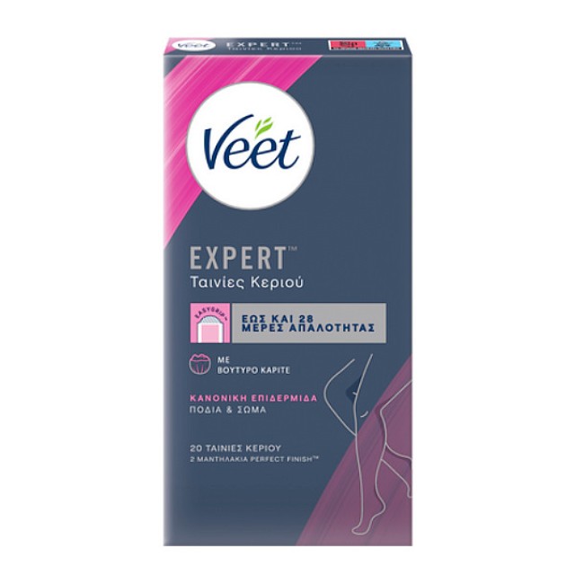 Veet Expert Wax Strips Legs and Body 20 τεμάχια
