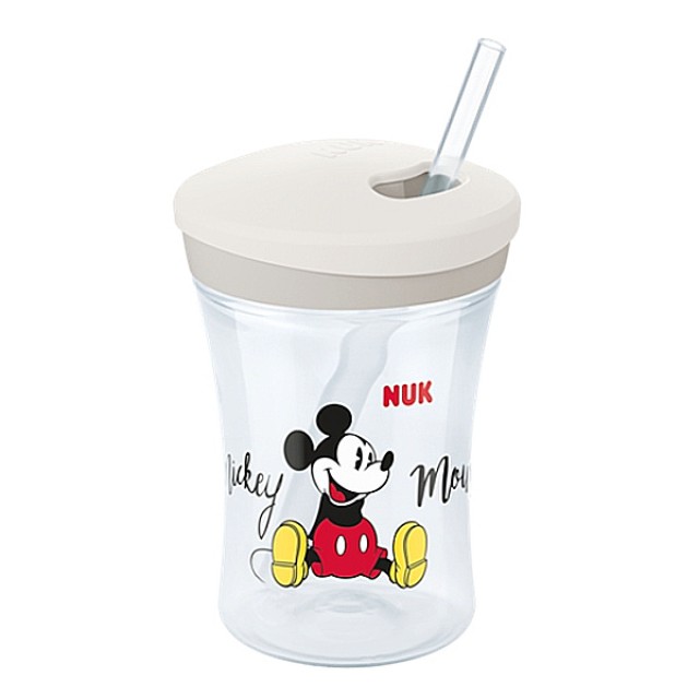 Nuk Action Cup Ποτηράκι με Καλαμάκι Disney Mickey 12m+ 230ml