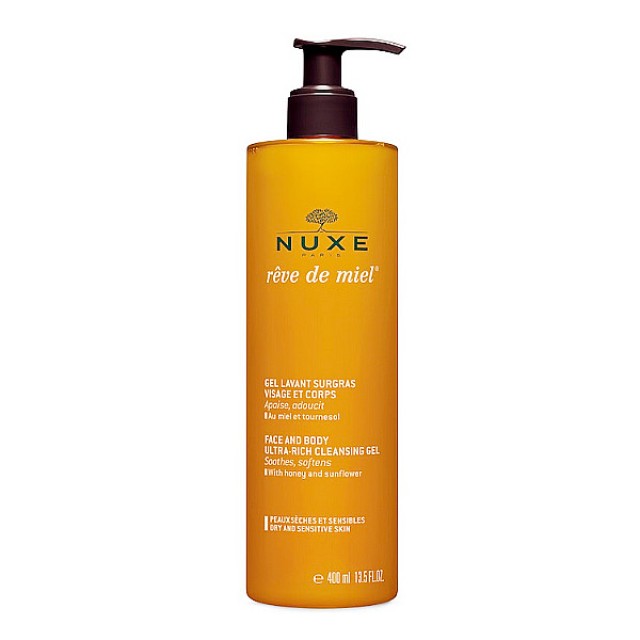 Nuxe Reve de Miel Face and Body Ultra-Rich Cleansing Gel 400ml