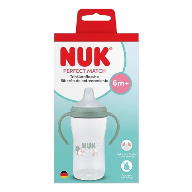 Nuk Perfect Match Learner Bottle 6m+ Green Sheep 260ml