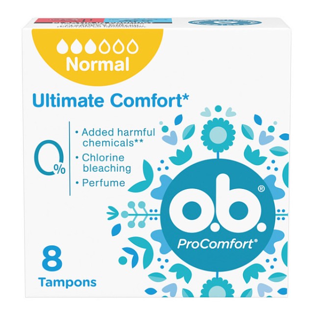 Ο.b. Procomfort Tampons Normal 8 τεμάχια