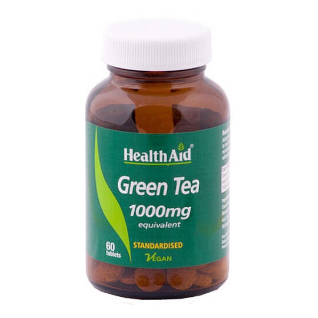 Health Aid Green Tea 1000mg 60 ταμπλέτες