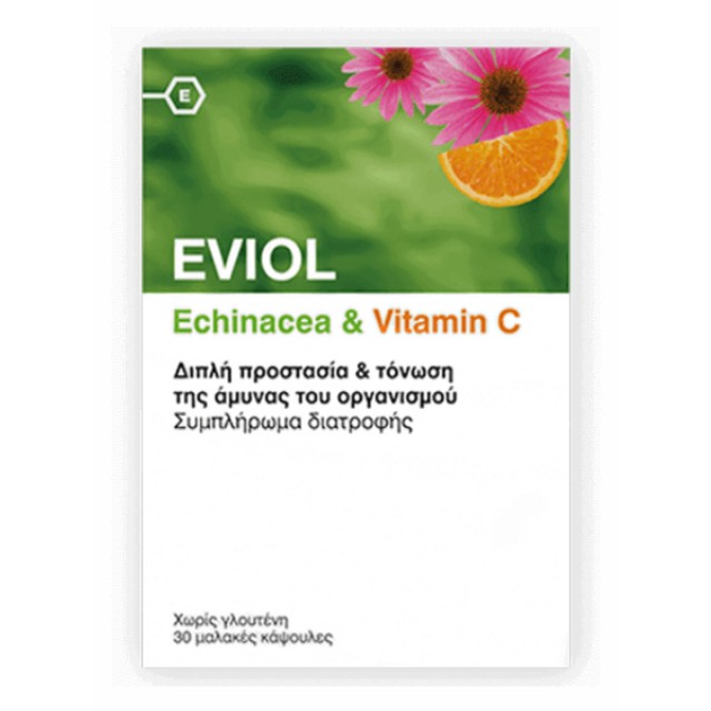 Eviol Echinacea & Vitamin C 30 μαλακές κάψουλες