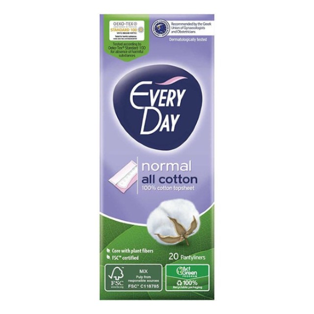 EveryDay All Cotton Normal 20 sanitary napkins
