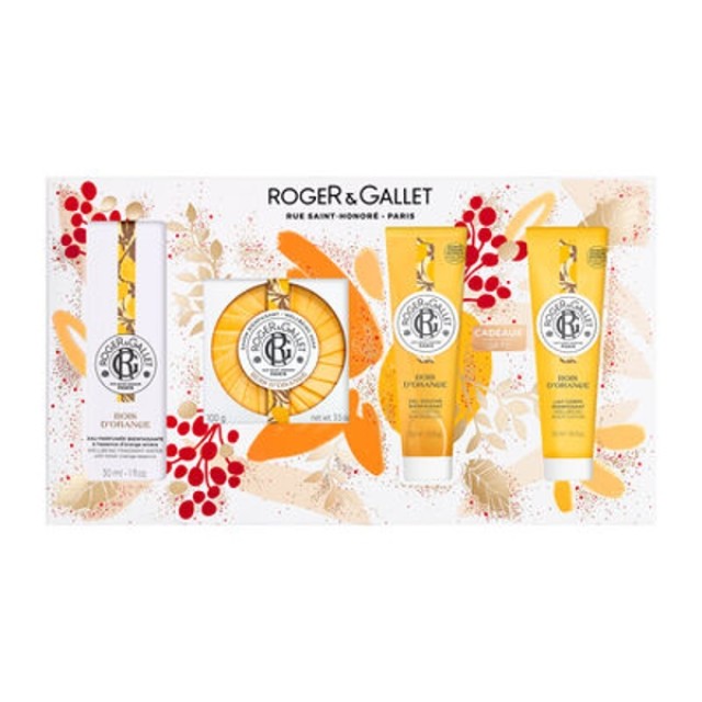 Roger & Gallet Εορταστικό Σετ Bois d'Orange Άρωμα 30ml & Σαπούνι 100g & Αφρόλουτρο 50ml & Λοσιόν 50ml