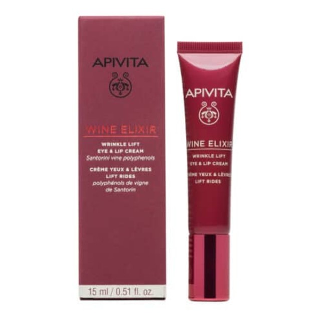 Apivita Wine Elixir Αντιρυτιδική Κρέμα Lifting για Μάτια & Χείλη 15ml