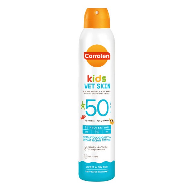 Carroten Kids Wet Skin Suncare Invisible Body Spray SPF50 200ml