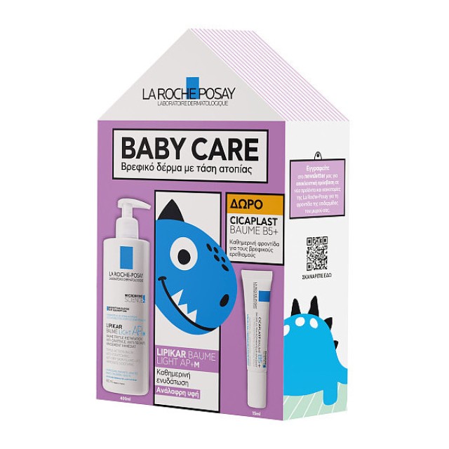 La Roche-Posay Lipikar Baume Light AP+M Triple-Action Balm 400ml & Cicaplast Baume B5+ 15ml