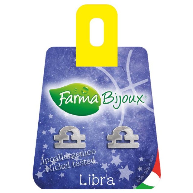 Farma Bijoux Υποαλλεργικά Σκουλαρίκια Zodiaco Libra Ζυγός