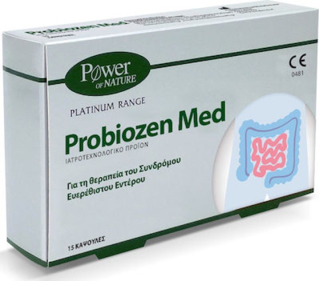 Power Health Platinum Range Probiozen Med Συμπλήρωμα Διατροφής για τη Θεραπεία του Ευερέθιστου Εντέρου 15 Κάψουλες