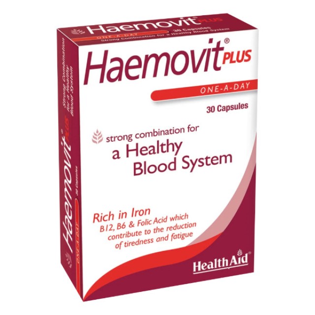 Health Aid Haemovit Plus 30 κάψουλες