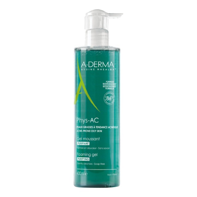 A-Derma Phys-AC Gel Moussant Purifiant 400ml