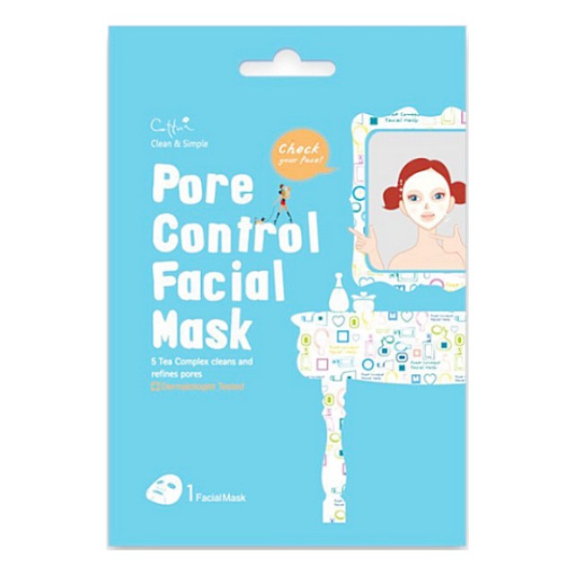 Cettua Clean & Simple Pore Control Facial Mask 1 τεμάχιο
