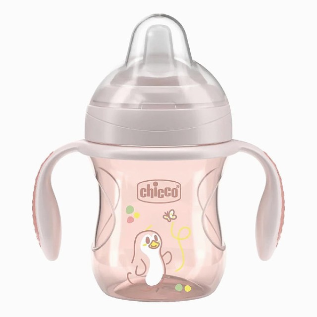 Chicco Transition Cup 4m+ Pink Penguin 200ml