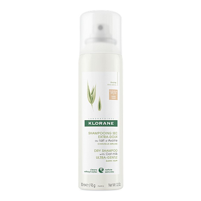 Klorane Dry Shampoo Βρώμη Κανονικά/Σκουρόχρωμα Μαλλιά 150ml