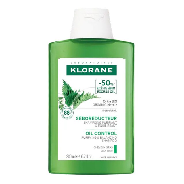 Klorane Ortie Oil Control Shampoo 200ml