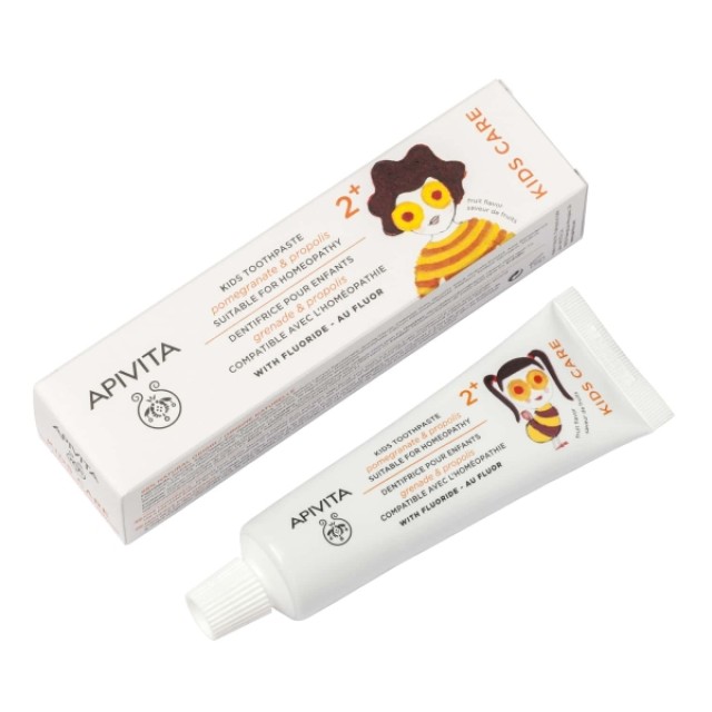 Apivita Kids Toothpaste With Pomegranate & Propolis 2+ 50ml