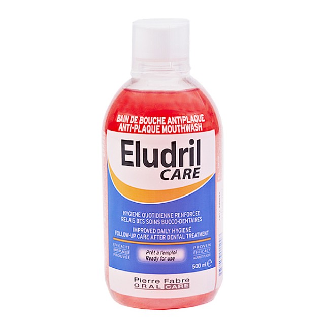 Eludril Care Anti-Plaque Mouthwash Solution 500ml