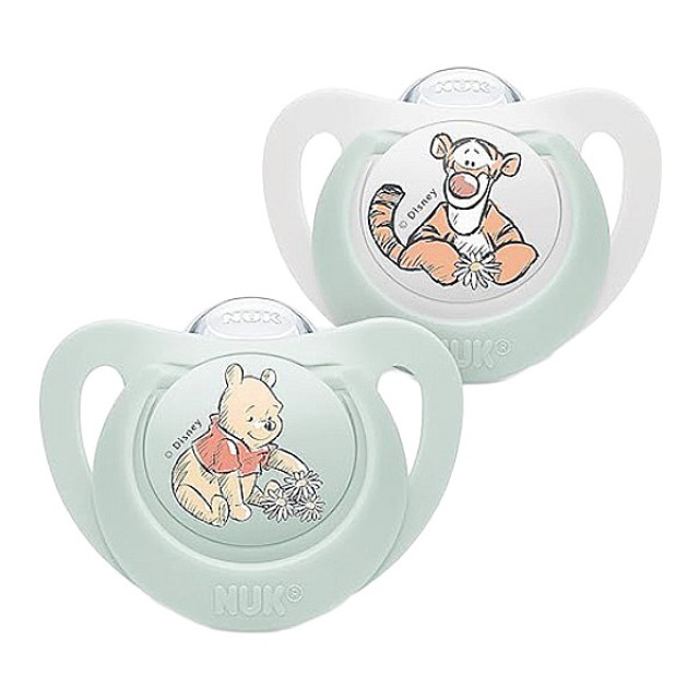 Nuk Star Silicone Soother 0-6m Winnie the Pooh Διάφορα Σχέδια 1 τεμάχιο