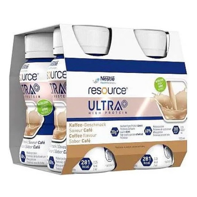 Nestle Resource Ultra High Protein γεύση Καφές 4x200ml
