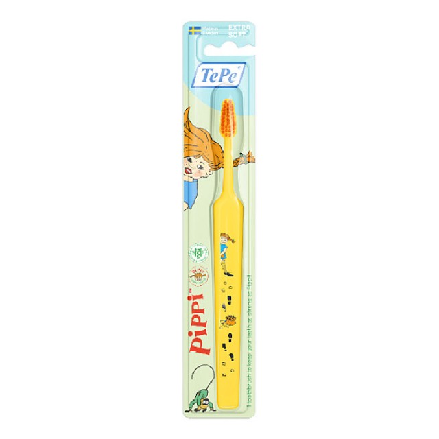 TePe Kids Pippi Οδοντόβουρτσα Extra Soft Διάφορα Σχέδια 1 τεμάχιο