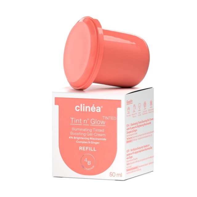 Clinea Tint n' Glow Gel Κρέμα Ενίσχυσης Λάμψης Με Χρώμα Refill 50ml
