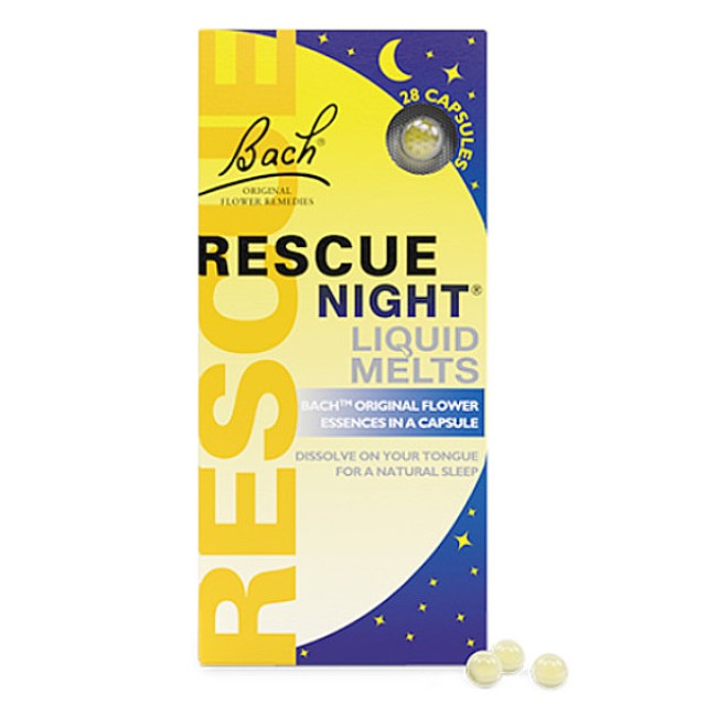 Bach Rescue Night Liquid Melts 28 κάψουλες