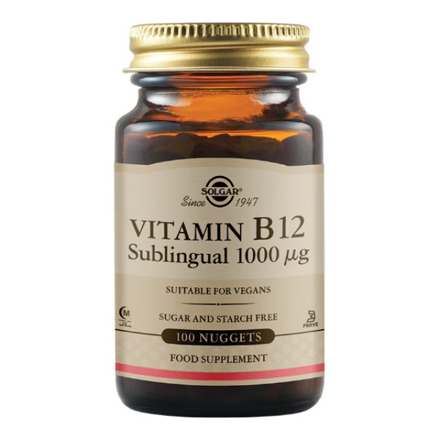 Solgar Vitamin B12 1000μg 100 υπογλώσσια δισκία