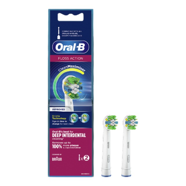 Oral-B Floss Action Ανταλλακτικές Κεφαλές 2 τεμάχια