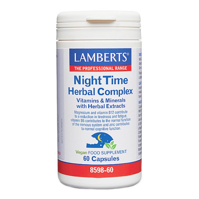 Lamberts Night Time Herbal Complex 60 κάψουλες