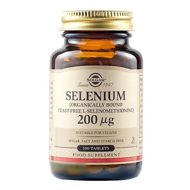 Solgar Selenium 200μg 100 ταμπλέτες