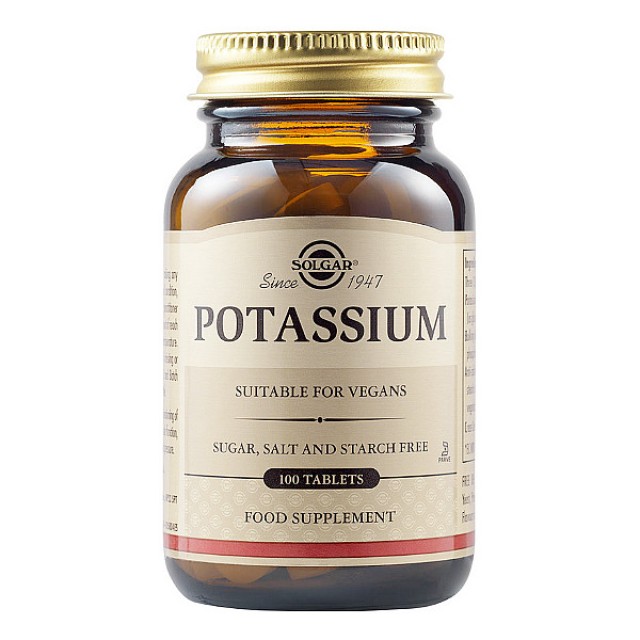 Solgar Potassium 100 ταμπλέτες