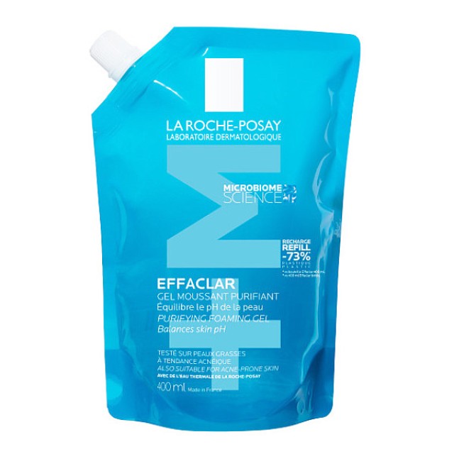 La Roche-Posay Effaclar Purifying Foaming Gel Καθαρισμού για το Λιπαρό Δέρμα με τάση Ακμής Refill 400ml