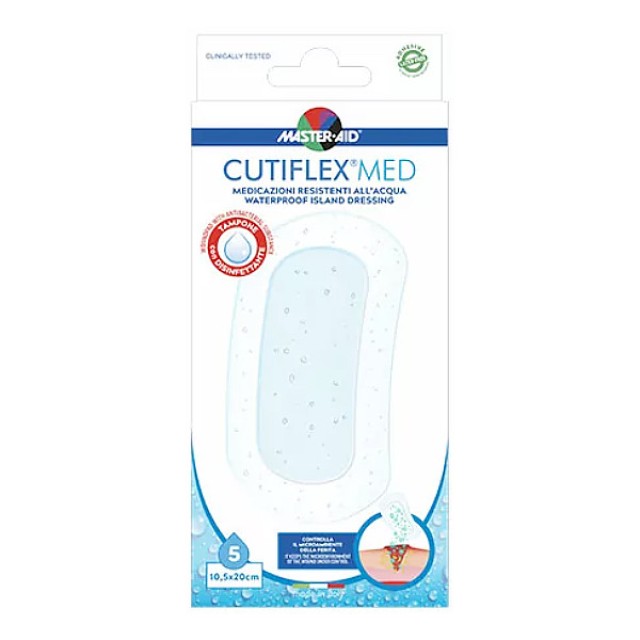 Master Aid Cutiflex Waterproof 10.5x20cm 5 τεμάχια