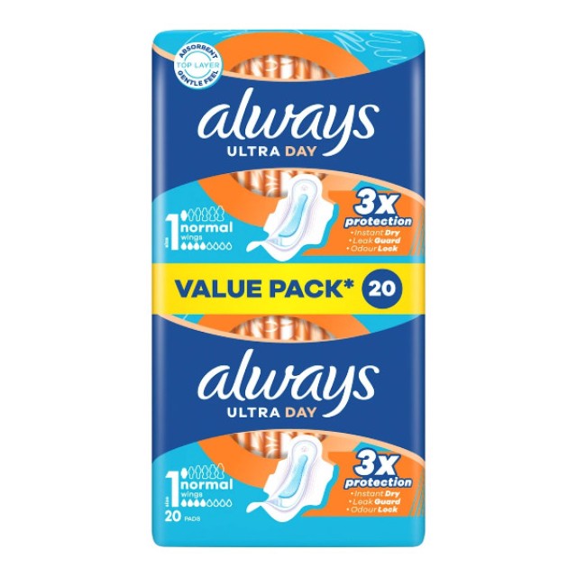 Always Ultra Day Normal Size 1 20 τεμάχια