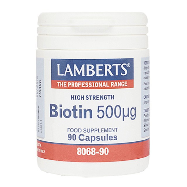 Lamberts Biotin 500μg 90 capsules