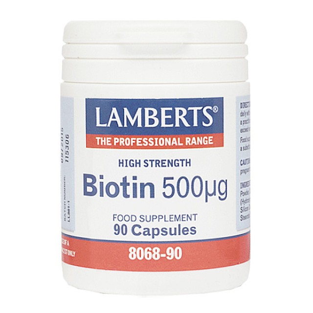 Lamberts Biotin 500μg 90 κάψουλες