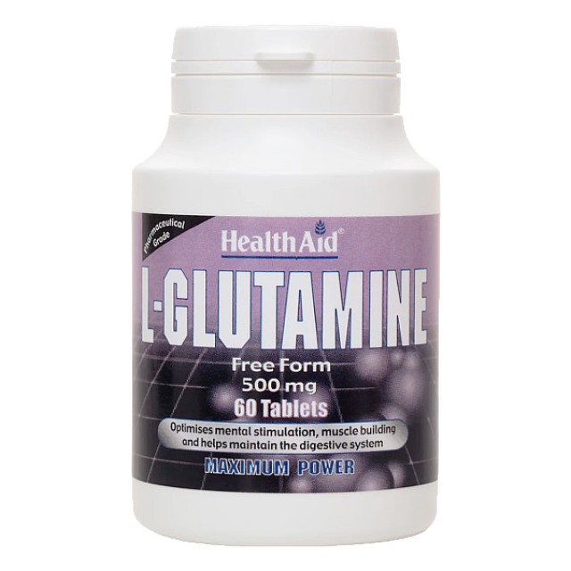 Health Aid L-Glutamine 500mg 60 ταμπλέτες