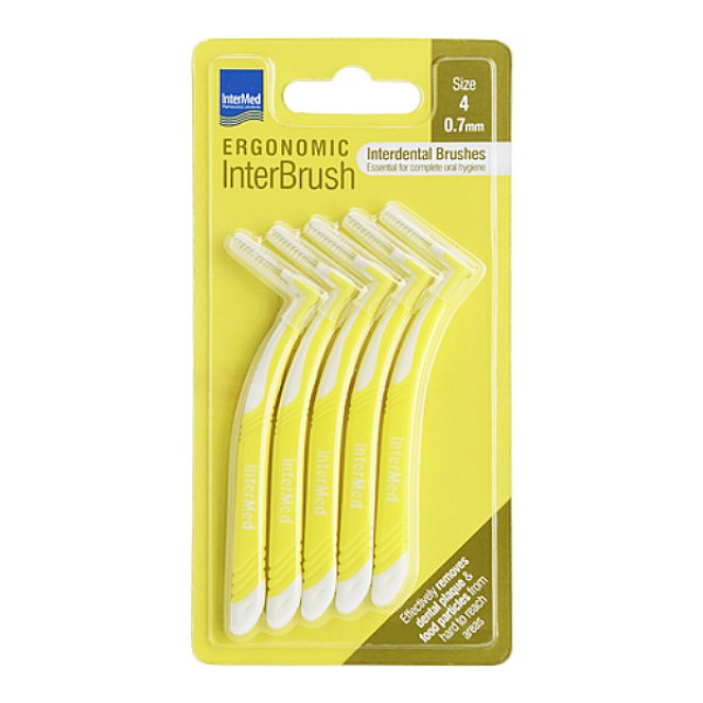 Intermed Ergonomic InterBrush Size 4 0.7mm 5 pieces