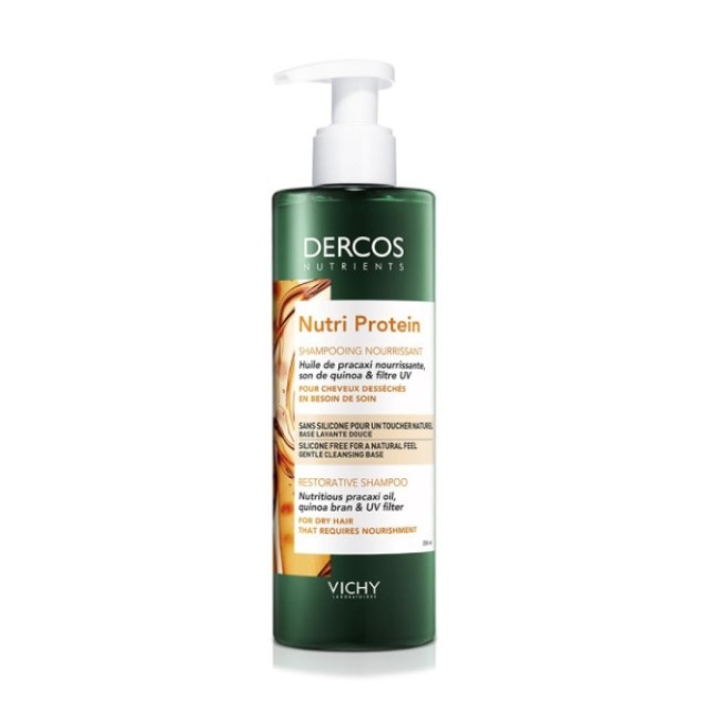 Vichy Dercos Nutri Protein Restorative Shampoo Σαμπουάν Για Ξηρά Μαλλιά 250ml