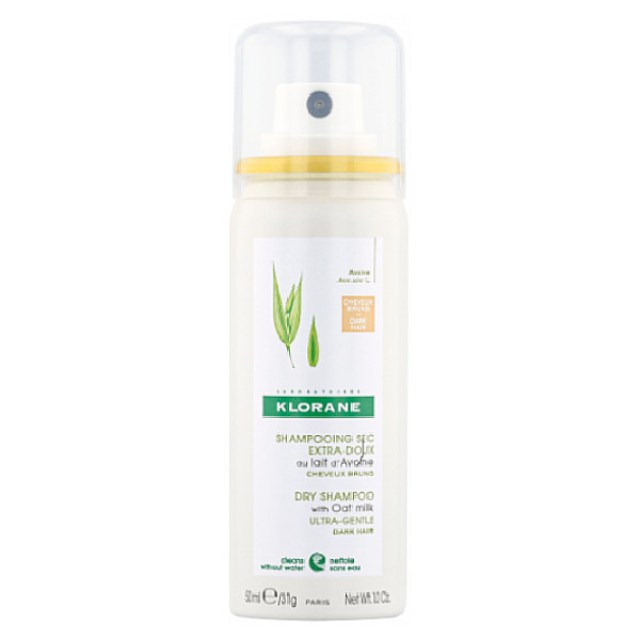 Klorane Dry Shampoo Βρώμη Κανονικά/Σκουρόχρωμα Μαλλιά 50ml