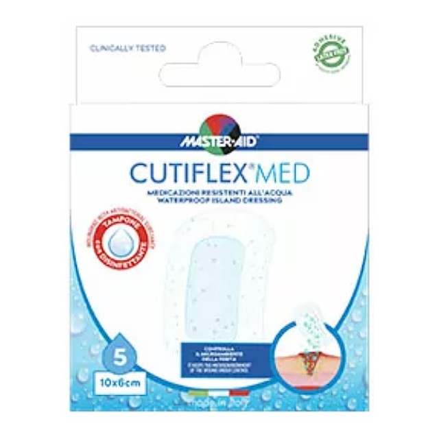 Master Aid Cutiflex Waterproof 10x6cm 5 τεμάχια