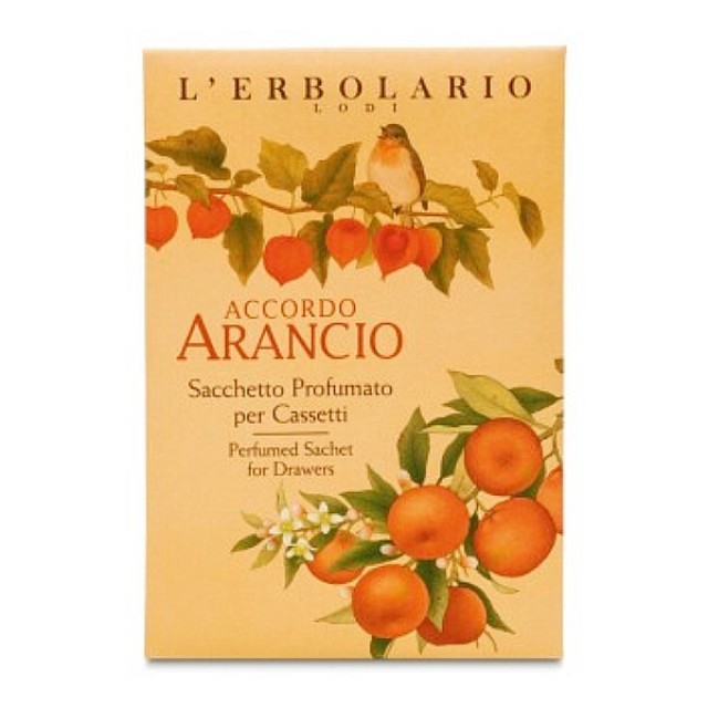 L'Erbolario Accordo Arancio Αρωματικό Σακουλάκι για Συρτάρια 1 τεμάχιο